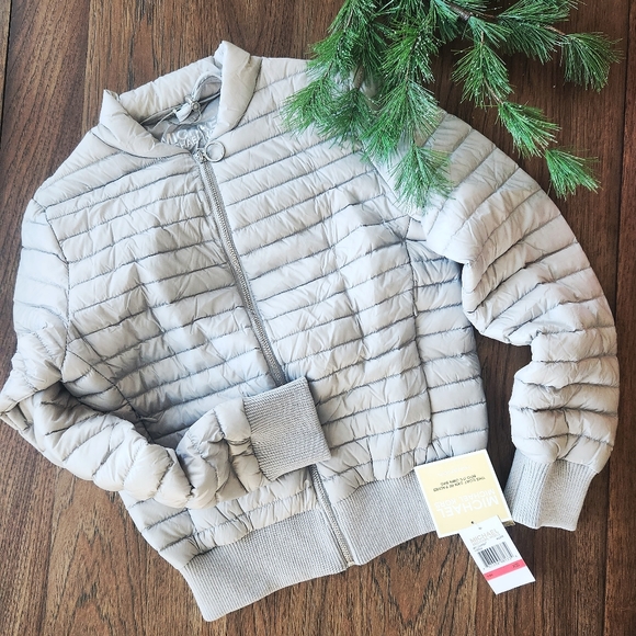 MICHAEL Michael Kors Jackets & Blazers - NWT Michael Kors XS Down Jacket Silver Packable